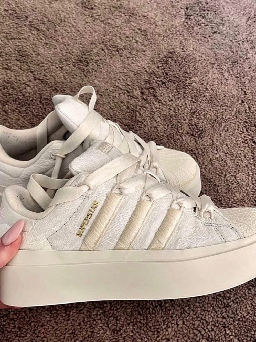 adidas Superstar Bold Platform Sneakers White US 6